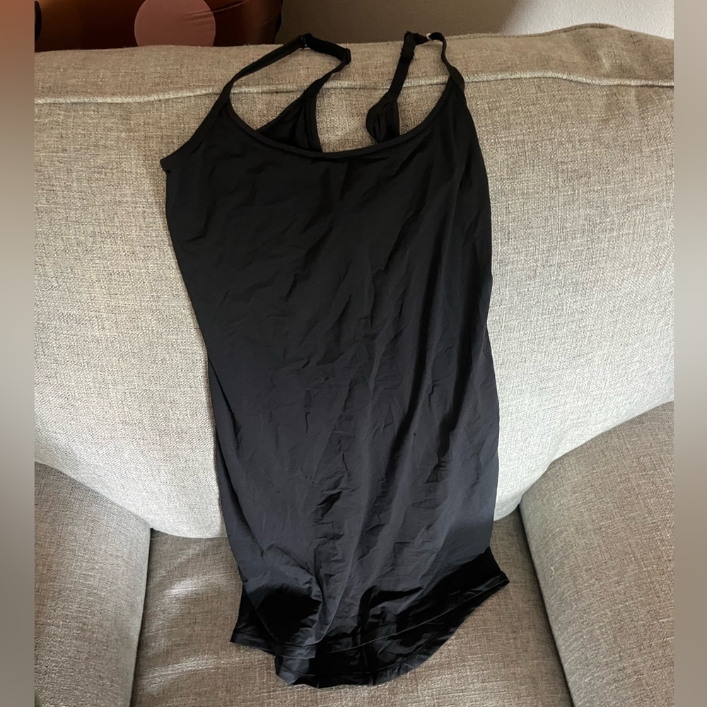Skims onyx fits everybody slip dress